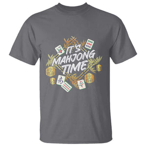 It's Mahjong Time Gambling Chinese Game T Shirt TS09 Charcoal Print Your Wear