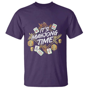 It's Mahjong Time Gambling Chinese Game T Shirt TS09 Purple Print Your Wear