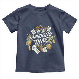 It's Mahjong Time Gambling Chinese Game Toddler T Shirt TS09 Navy Print Your Wear