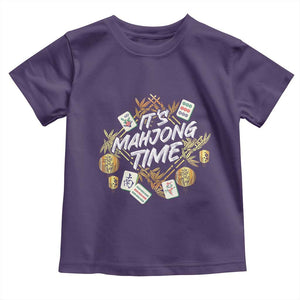 It's Mahjong Time Gambling Chinese Game Toddler T Shirt TS09 Purple Print Your Wear