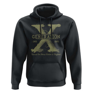 Gen X Hoodie Raised On Hose Water And Neglect TS09 Black Print Your Wear