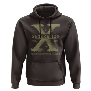 Gen X Hoodie Raised On Hose Water And Neglect TS09 Dark Chocolate Print Your Wear