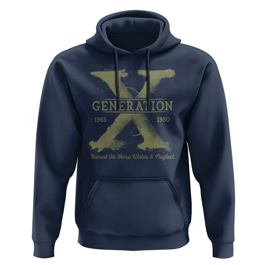 Gen X Hoodie Raised On Hose Water And Neglect TS09 Navy Print Your Wear