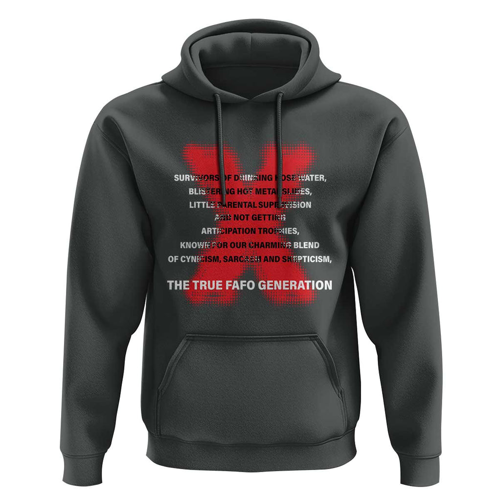 Gen X Hoodie The True Fafo Generation TS09 Dark Heather Print Your Wear