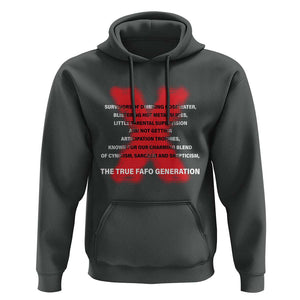 Gen X Hoodie The True Fafo Generation TS09 Dark Heather Print Your Wear
