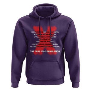 Gen X Hoodie The True Fafo Generation TS09 Purple Print Your Wear