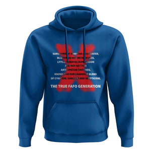 Gen X Hoodie The True Fafo Generation TS09 Royal Blue Print Your Wear