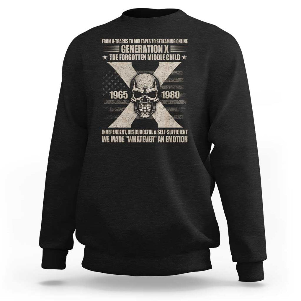 Gen X The Forgotten Middle Child Sweatshirt TS09 Black Print Your Wear