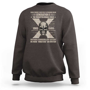 Gen X The Forgotten Middle Child Sweatshirt TS09 Dark Chocolate Print Your Wear