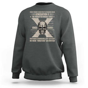 Gen X The Forgotten Middle Child Sweatshirt TS09 Dark Heather Print Your Wear