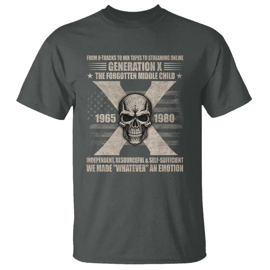 Gen X The Forgotten Middle Child T Shirt TS09 Dark Heather Print Your Wear