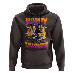 Funny Kamala Halloween Hoodie Happy Kalloween Harris Witch TS09 Dark Chocolate Print Your Wear