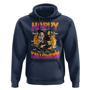 Funny Kamala Halloween Hoodie Happy Kalloween Harris Witch TS09 Navy Print Your Wear