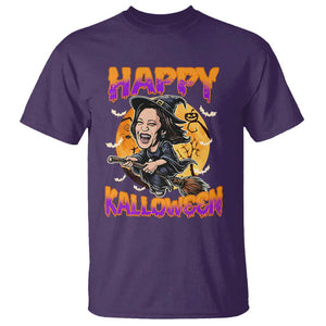 Funny Kamala Halloween T Shirt Happy Kalloween Harris Witch TS09 Purple Print Your Wear