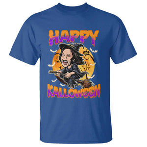 Funny Kamala Halloween T Shirt Happy Kalloween Harris Witch TS09 Royal Blue Print Your Wear