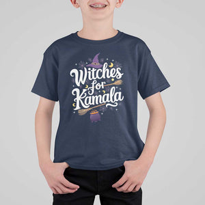 Witches For Kamala T Shirt For Kid Harris US President 2024 Halloween TS09 Navy Print Your Wear