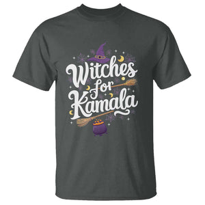 Witches For Kamala T Shirt Harris US President 2024 Halloween TS09 Dark Heather Print Your Wear