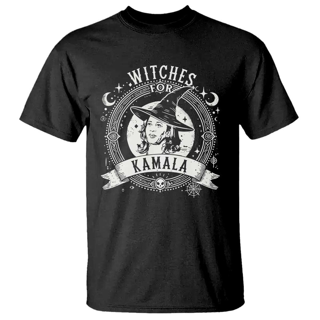 Witches For Kamala T Shirt Harris Madam President 2024 Halloween TS09 Black Print Your Wear