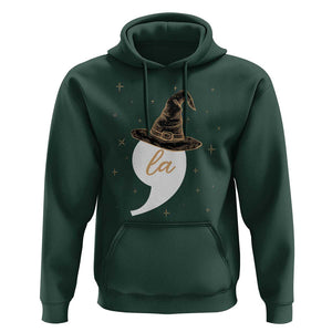 Comma La Harris Hoodie Kamala Halloween Witch TS09 Dark Forest Green Print Your Wear