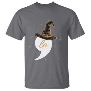 Comma La Harris T Shirt Kamala Halloween Witch TS09 Charcoal Print Your Wear