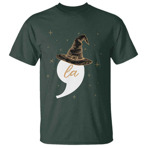 Comma La Harris T Shirt Kamala Halloween Witch TS09 Dark Forest Green Print Your Wear