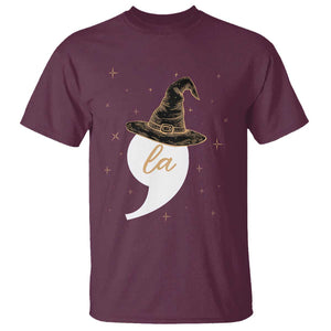 Comma La Harris T Shirt Kamala Halloween Witch TS09 Maroon Print Your Wear