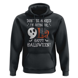 Funny Halloween Harris Hoodie Don't Be Scared I'm Voting For Kamala Comma Cute Ghost TS09 Black Print Your Wear