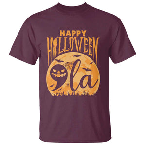 Funny Happy Halloween Comma La Harris T Shirt Kamala Support Pumkin Spooky Season TS09 Maroon Print Your Wear