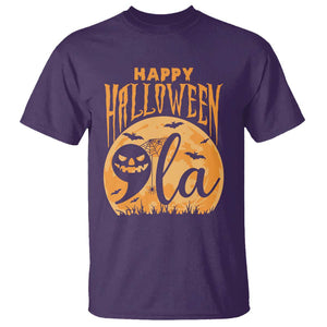 Funny Happy Halloween Comma La Harris T Shirt Kamala Support Pumkin Spooky Season TS09 Purple Print Your Wear