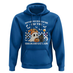 Funny Halloween Harris Hoodie Nothing Scares Me I'm The Childless Cat Lady Kamala 2024 TS09 Royal Blue Print Your Wear