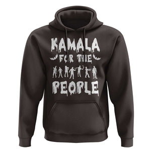 Harris For The People Hoodie Funny Halloween Kamala US President 2024 TS09 Dark Chocolate Print Your Wear