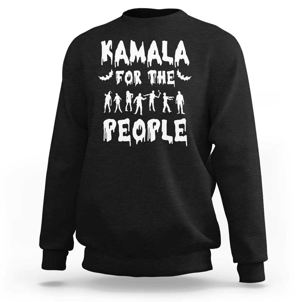 Harris For The People Sweatshirt Funny Halloween Kamala US President 2024 TS09 Black Print Your Wear