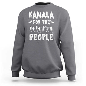 Harris For The People Sweatshirt Funny Halloween Kamala US President 2024 TS09 Charcoal Print Your Wear