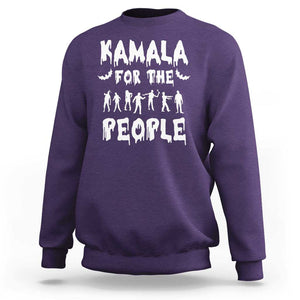 Harris For The People Sweatshirt Funny Halloween Kamala US President 2024 TS09 Purple Print Your Wear