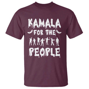 Harris For The People T Shirt Funny Halloween Kamala US President 2024 TS09 Maroon Print Your Wear