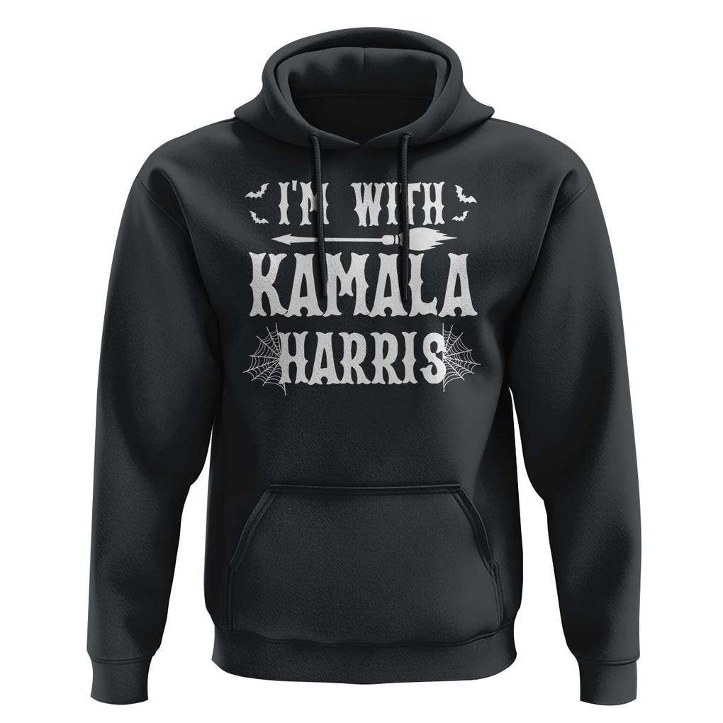 Funny Halloween Harris Costume Hoodie I'm With Kamala Couple Matching TS09 Black Print Your Wear