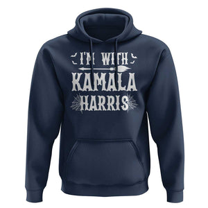 Funny Halloween Harris Costume Hoodie I'm With Kamala Couple Matching TS09 Navy Print Your Wear