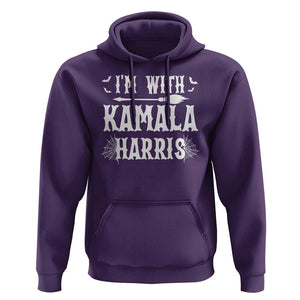 Funny Halloween Harris Costume Hoodie I'm With Kamala Couple Matching TS09 Purple Print Your Wear