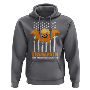 Funny Halloween Trump Hoodie Trumpkin Make Halloween Great Again Pumkin Spooky Season TS09 Charcoal Print Your Wear