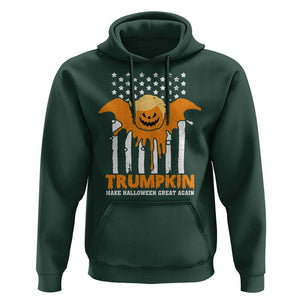 Funny Halloween Trump Hoodie Trumpkin Make Halloween Great Again Pumkin Spooky Season TS09 Dark Forest Green Print Your Wear