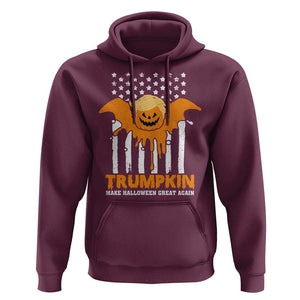 Funny Halloween Trump Hoodie Trumpkin Make Halloween Great Again Pumkin Spooky Season TS09 Maroon Print Your Wear