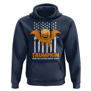 Funny Halloween Trump Hoodie Trumpkin Make Halloween Great Again Pumkin Spooky Season TS09 Navy Print Your Wear