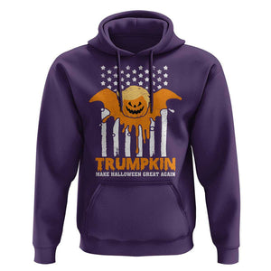 Funny Halloween Trump Hoodie Trumpkin Make Halloween Great Again Pumkin Spooky Season TS09 Purple Print Your Wear