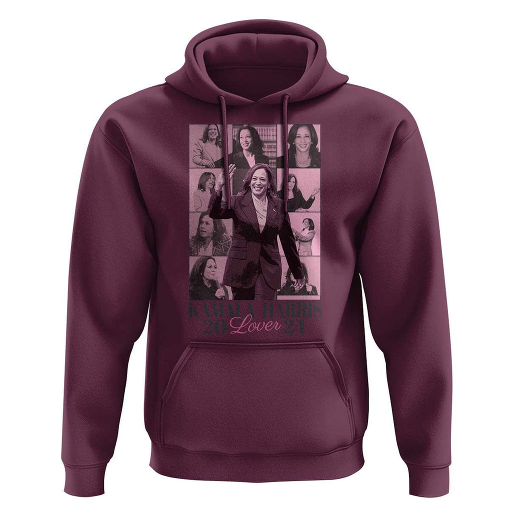 Harris Eras Hoodie Pink Kamala Lover Era 2024 TS09 Maroon Print Your Wear