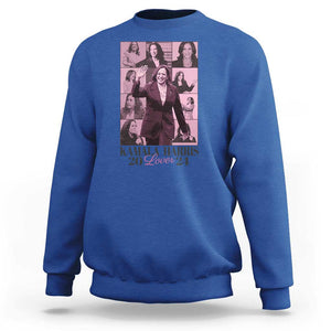 Harris Eras Sweatshirt Pink Kamala Lover Era 2024 TS09 Royal Blue Print Your Wear