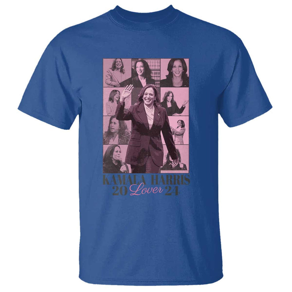 Harris Eras T Shirt Pink Kamala Lover Era 2024 TS09 Royal Blue Print Your Wear