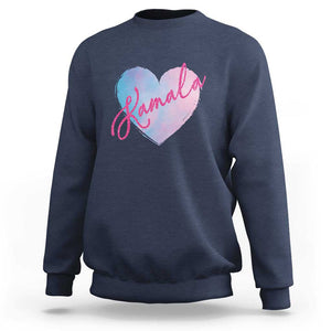 Kamala Lover Sweatshirt Pink Blue Sky Harris Madam President TS09 Navy Print Your Wear