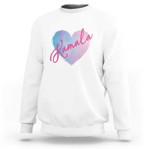 Kamala Lover Sweatshirt Pink Blue Sky Harris Madam President TS09 White Print Your Wear