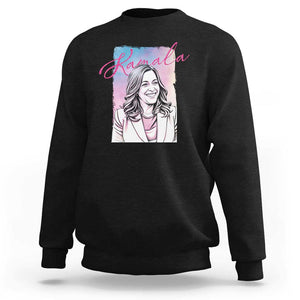 Kamala Lover Sweatshirt Pink Blue Sky Harris For President TS09 Black Print Your Wear