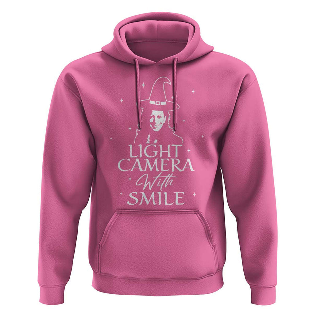 Funny Halloween Witch Kamala Hoodie Light Camera Witch Smile Harris 2024 TS09 Azalea Print Your Wear